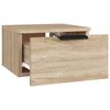 vidaXL Κομοδίνα Επιτοίχιο Sonoma Δρυς 34 x 30 x 20 εκ.