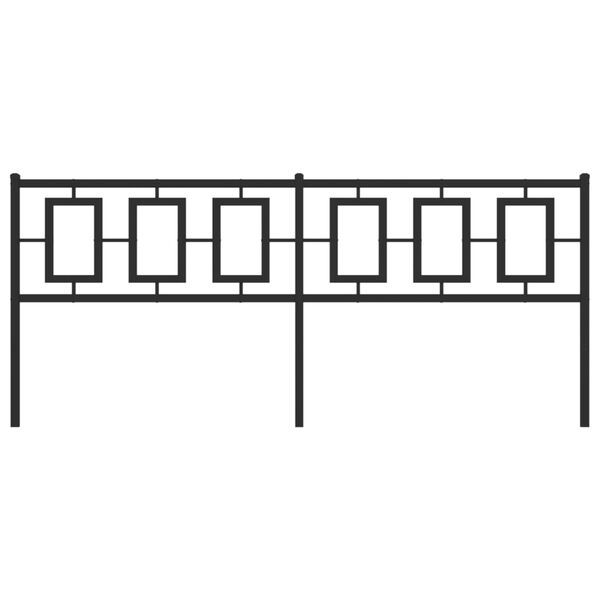 vidaXL Κεφαλάρι Μαύρο 193 εκ. Μεταλλικό