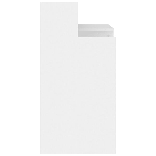 vidaXL Γραφείο με LED Λευκό 97 x 45 x 90 εκ. από Επεξεργασμένο Ξύλο