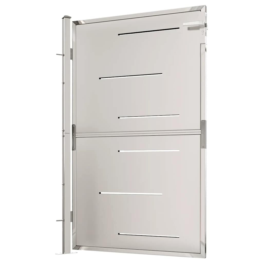 vidaXL Πόρτα Περίφραξης Κήπου 100 x 150 εκ. από Ανοξείδωτο Ατσάλι