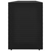 vidaXL Ντουλάπι Αποθήκευσης Κήπου Μαύρο 198 x 55,5 x 80 εκ. από Συνθετικό Ρατάν