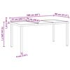 vidaXL Σέτ φαγητού για κήπο 5 pcs Γκρι συνθετικό ρατάν