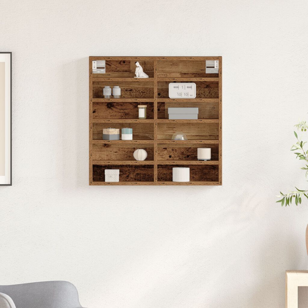 vidaXL Βαθιά ντουλάπα παλιού ξύλου 60x8,5x58 εκ κατασκευασμένου ξύλου