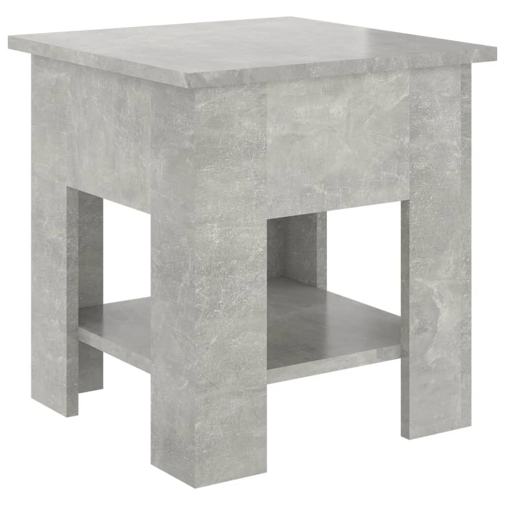 vidaXL Τραπεζάκι Σαλονιού Γκρι Σκυρ. 40 x 40 x 42εκ από Συνθετικό Ξύλο