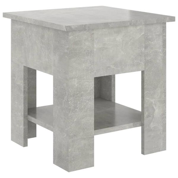 vidaXL Τραπεζάκι Σαλονιού Γκρι Σκυρ. 40 x 40 x 42εκ από Συνθετικό Ξύλο