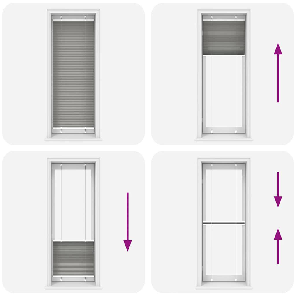 vidaXL Πλισέ περσίδα Ανθρακί 70x200 cm Πλάτος υφάσματος 69,4 cm