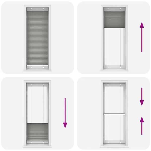 vidaXL Πλισέ περσίδα Ανθρακί 70x200 cm Πλάτος υφάσματος 69,4 cm