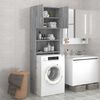 vidaXL Ντουλάπι Πλυντηρίου Γκρι Sonoma 64 x 25,5 x 190 εκ.