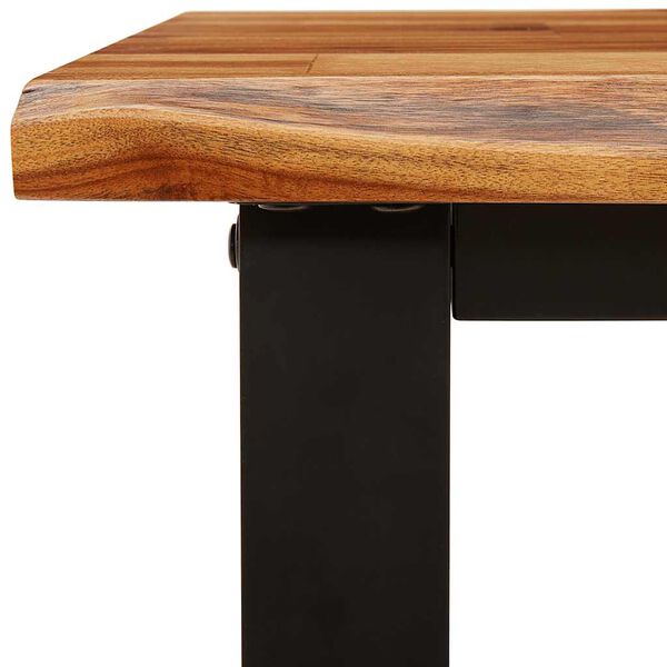 vidaXL Τραπέζι Κονσόλα με Live Edge 140x40x80 εκ. Μασίφ Ξύλο Ακακίας