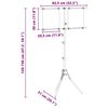 vidaXL Βάση στόχου Άλλο Μαύρο 82.5 x 51 x 150 εκ. Ατσάλι