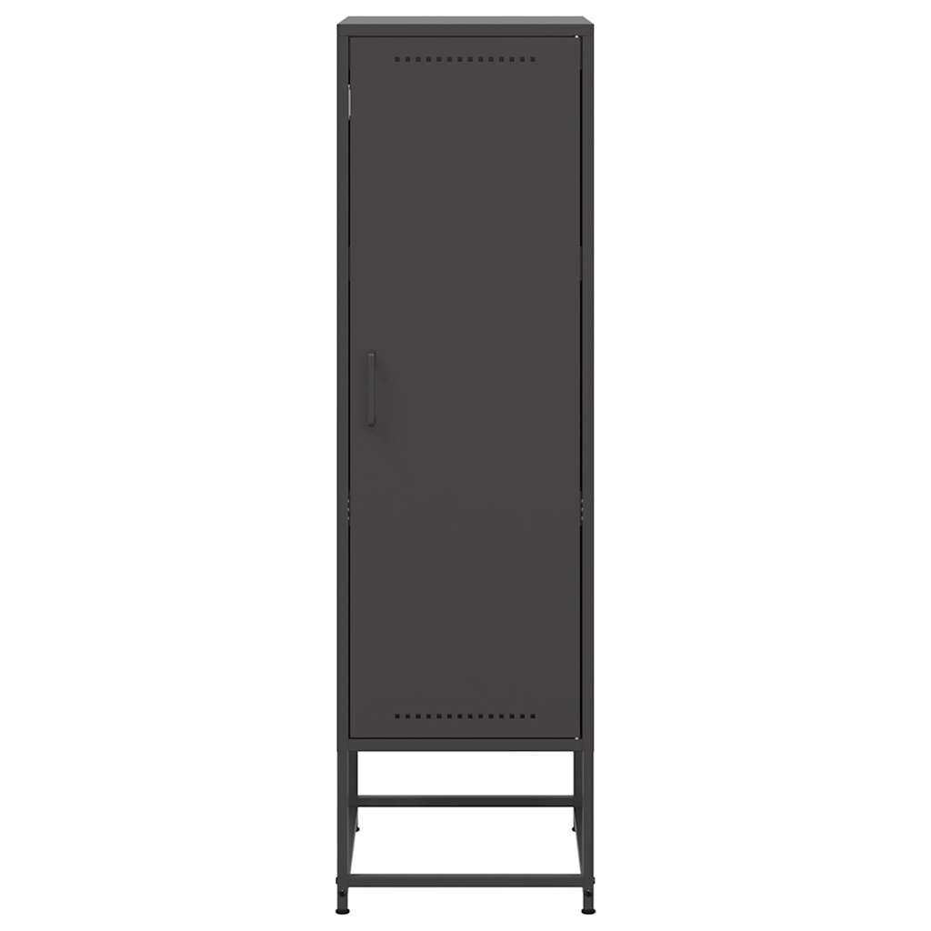 vidaXL Μπουφές Μαύρος 36x39x123 εκ. από Ατσάλι