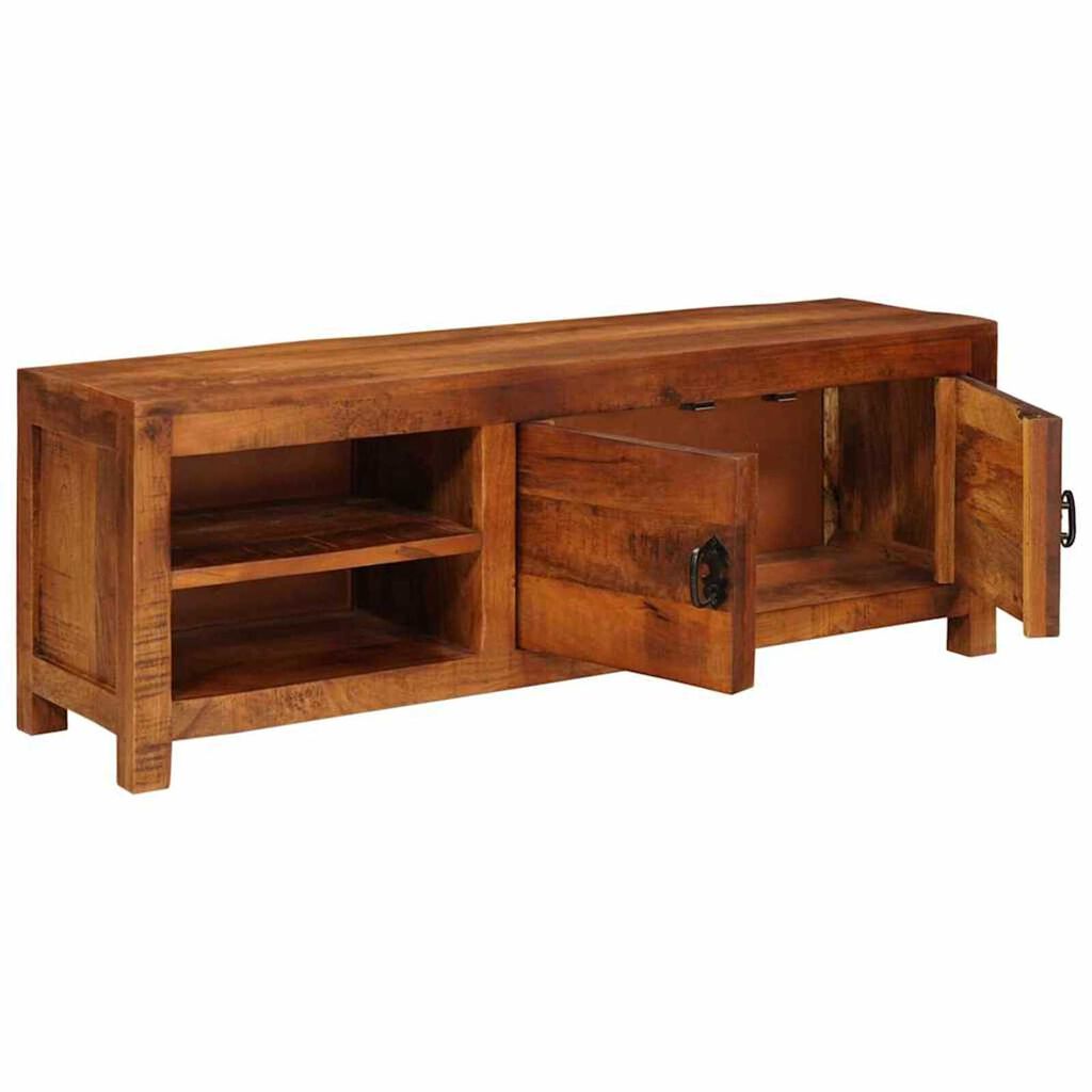 vidaXL Ντουλάπι TV Καφέ 110 x 30 x 40 cm Μασίφ ξύλο μάνγκο