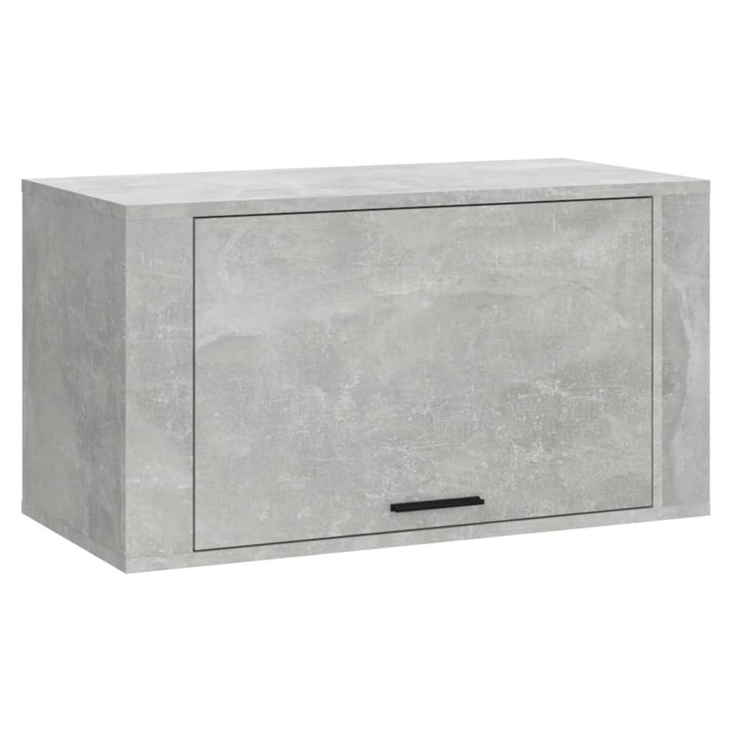 vidaXL Παπουτσοθήκη Επιτοίχια Γκρι Σκυρ. 70x35x38 εκ. Επεξεργ. Ξύλο