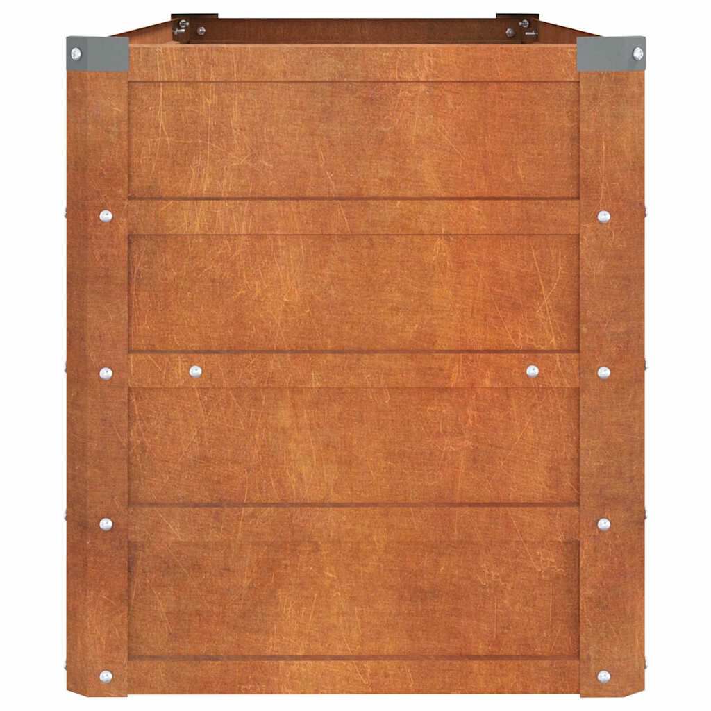 vidaXL Ζαρντινιέρα Σκουριασμένο 100x40x45 εκ. Ατσάλι Σκληρυθέν Αέρα