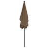 vidaXL Ομπρέλα Κήπου με Ιστό Χρώμα Taupe 210 x 140 εκ.