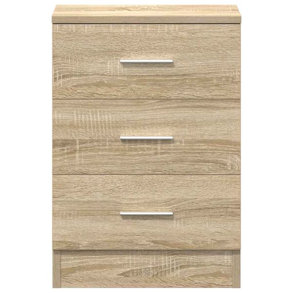 vidaXL Κομοδίνα 2 τεμ. Χρώμα Sonoma Δρυς 38x35x56 εκ. από Επεξ. Ξύλο