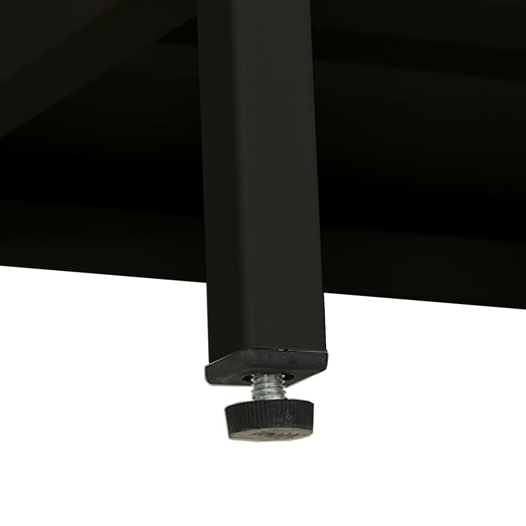 vidaXL Έπιπλο Τηλεόρασης Μαύρο 90 x 30 x 44 εκ. από Ατσάλι και Γυαλί