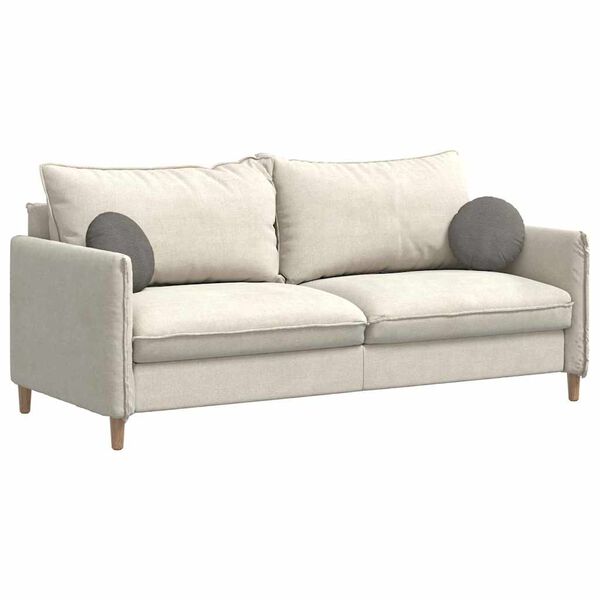 vidaXL Μαξιλάρια καθισμάτων 2 pcs Ανοιχτό γκρι Ø 30 x 13 εκ.