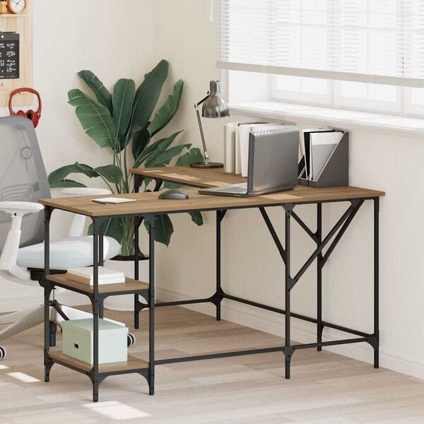 vidaXL &Gamma;&rho;&alpha;&phi;&epsilon;ί&omicron; Artisan Oak 139 x 139 x 75 &epsilon;&kappa;. &Epsilon;&pi;&epsilon;&xi;&epsilon;&rho;&gamma;&alpha;&sigma;&mu;έ&nu;&omicron; &xi;ύ&lambda;&omicron;