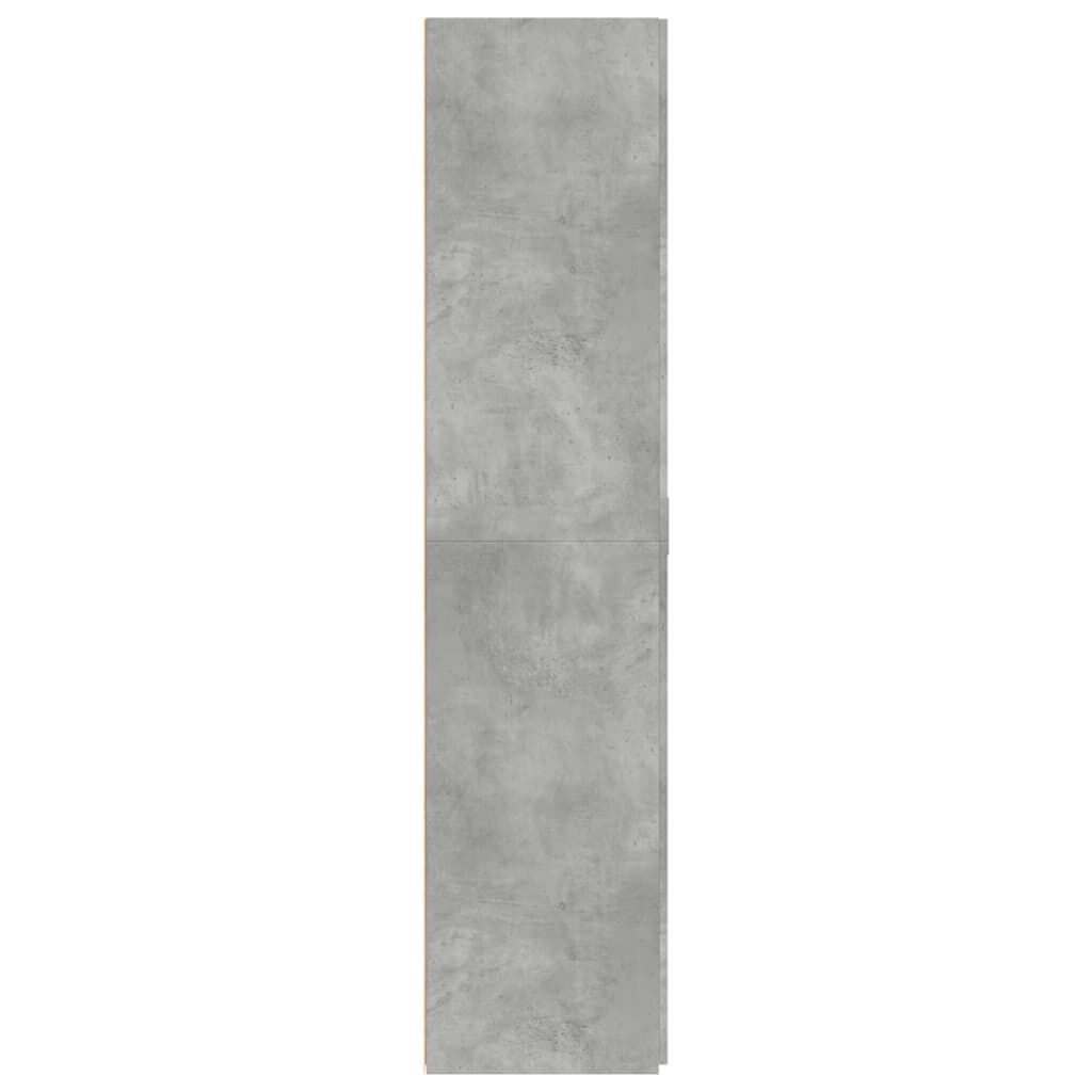vidaXL Ντουλάπι Γκρι Σκυροδέματος 70x42,5x185 εκ. Επεξεργασμένο Ξύλο