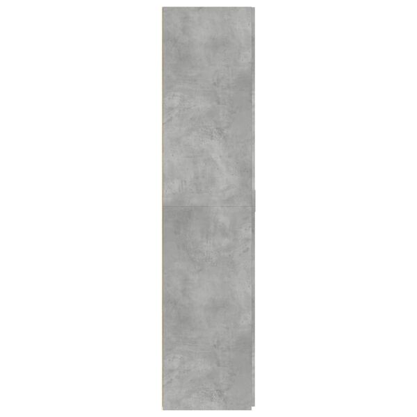 vidaXL Ντουλάπι Γκρι Σκυροδέματος 70x42,5x185 εκ. Επεξεργασμένο Ξύλο