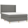 vidaXL &Kappa;&rho;&epsilon;&beta;ά&tau;&iota; Boxspring &mu;&epsilon; &Sigma;&tau;&rho;ώ&mu;&alpha; &Sigma;&kappa;&omicron;ύ&rho;&omicron; &Gamma;&kappa;&rho;&iota; 140x190 &epsilon;&kappa;. &Upsilon;&phi;&alpha;&sigma;&mu;ά&tau;&iota;&nu;&omicron;