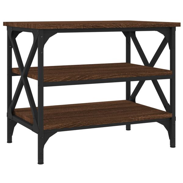 vidaXL Βοηθητικό Τραπέζι Καφέ Δρυς 55x38x45 εκ. Επεξεργασμένο Ξύλο