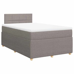 vidaXL &Kappa;&rho;&epsilon;&beta;ά&tau;&iota; Boxspring &mu;&epsilon; &Sigma;&tau;&rho;ώ&mu;&alpha; Taupe 120x190 &epsilon;&kappa;. &Upsilon;&phi;&alpha;&sigma;&mu;ά&tau;&iota;&nu;&omicron;