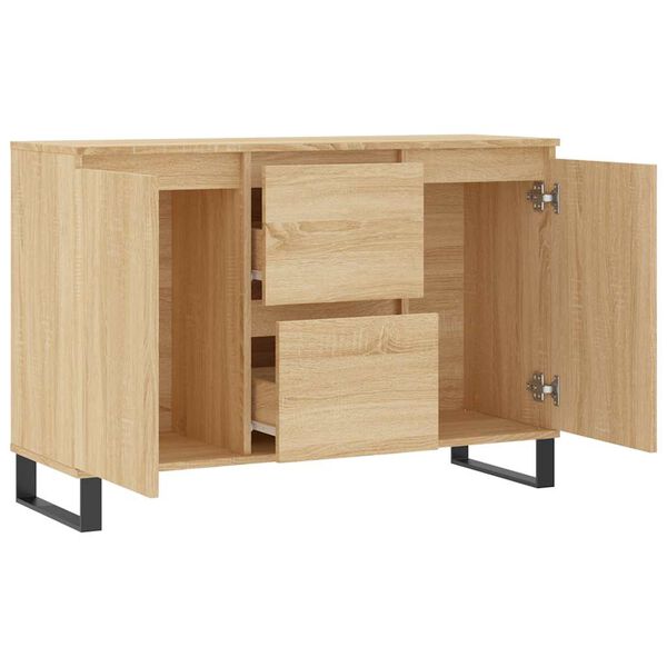 vidaXL Μπουφές Sonoma Δρυς 101,5 x 35 x 70 εκ. από Επεξεργασμένο Ξύλο