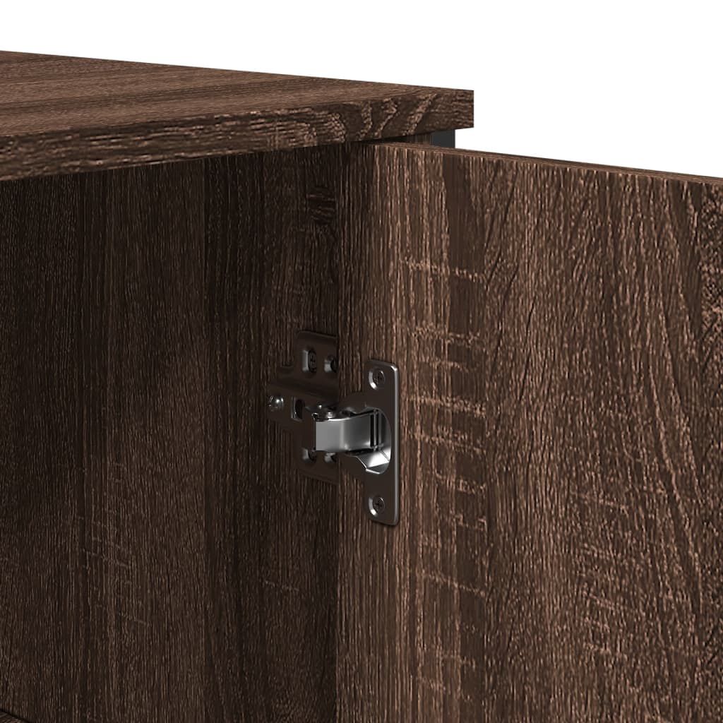 vidaXL Μπουφές Καφέ Δρυς 78x35,5x74,5 εκ. από Επεξεργασμένο Ξύλο
