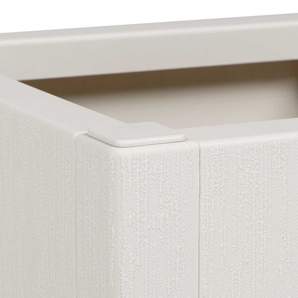 vidaXL Γλάστρα Κήπου Λευκή 36x36x35 εκ. PP