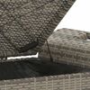 vidaXL Παγκάκι Κήπου με Μαξιλάρι Γκρι 116x46x57 εκ. από Συνθ. Ρατάν