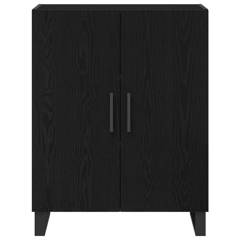 vidaXL Υψηλό έπιπλο Μαύρης Δρυός 69.5x34x180 εκ Μηχανικά κατασκευασμένο ξύλο