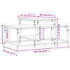 vidaXL Τραπεζάκι Σαλονιού Sonoma Δρυς 102 x 60 x 45 εκ. Επεξεργ. Ξύλο