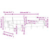 vidaXL Καναπές Κρεβάτι Γωνιακός Μαύρος 271 x 140 x 70 εκ. Βελούδινος