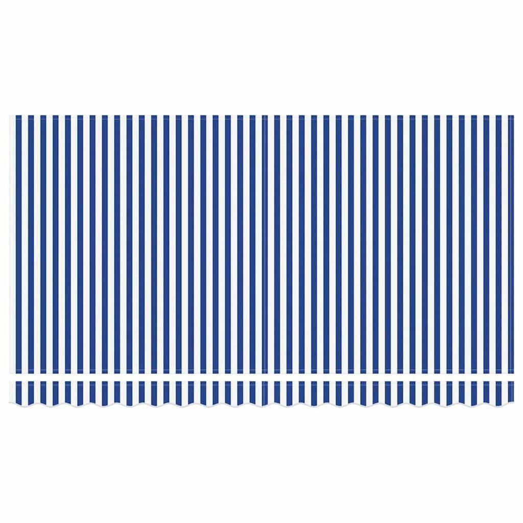 vidaXL Σκηνίτσα Αναδιπλούμενη Μπλε και λευκό 400 x 200 cm ύφασμα