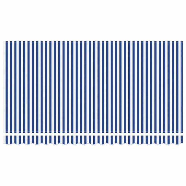 vidaXL Σκηνίτσα Αναδιπλούμενη Μπλε και λευκό 400 x 200 cm ύφασμα