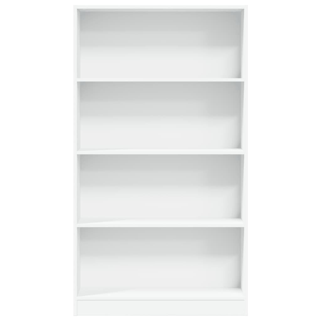 vidaXL Βιβλιοθήκη Λευκή 80x24x143 εκ. από Επεξεργασμένο Ξύλο