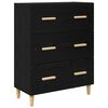 vidaXL Highboard &Mu;&alpha;ύ&rho;&eta; &Omicron;&xi;&upsilon;ά 69,5 x 34 x 180 &epsilon;&kappa;. &Sigma;ύ&nu;&theta;&epsilon;&tau;&omicron; &Xi;ύ&lambda;&omicron; &kappa;&alpha;&iota; &Gamma;&upsilon;&alpha;&lambda;ί