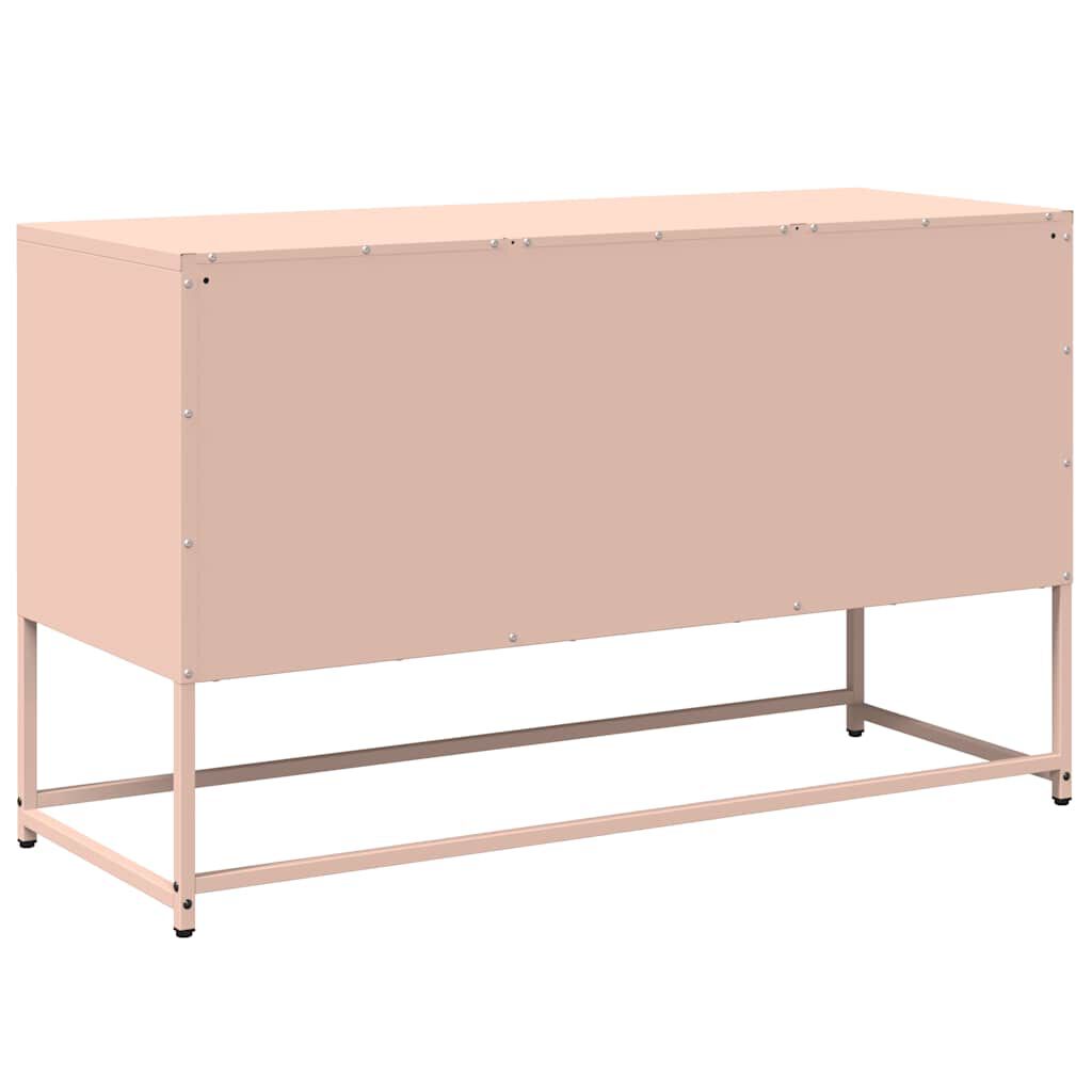 vidaXL Έπιπλο Τηλεόρασης Ροζ 100,5x39x60,5 εκ. από Ατσάλι