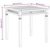vidaXL Τραπεζαρία Κήπου 80 x 80 x 80 εκ. από Μασίφ Ξύλο Teak
