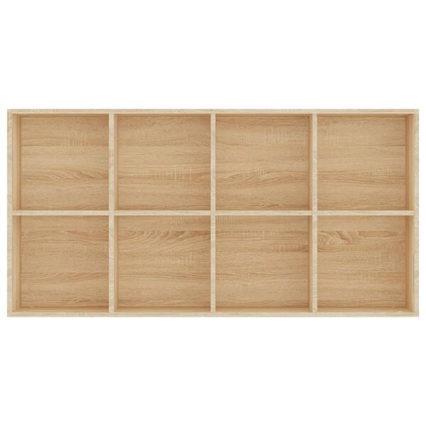 vidaXL Ραφιέρα/Βιβλιοθήκη Sonoma Δρυς 66x30x130 εκ. από Επεξ. Ξύλο