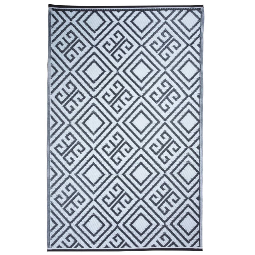 Esschert Design Χαλί Εξωτερικού Χώρου Σχέδιο Γραφικά 120x186 εκ. OC12