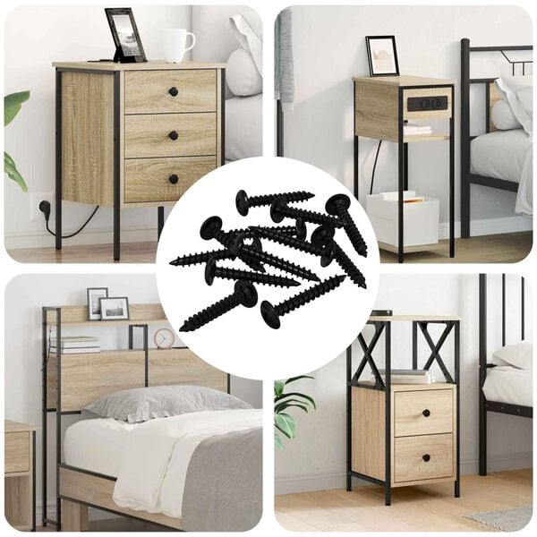 vidaXL &Beta;ί&delta;&alpha; &Alpha;&upsilon;&tau;&omicron;-&tau;&rho;&upsilon;&pi;&eta;&tau;ή 12 pcs &Mu;&alpha;ύ&rho;&omicron; 4 x 25 mm &Alpha;&tau;&sigma;ά&lambda;&iota;