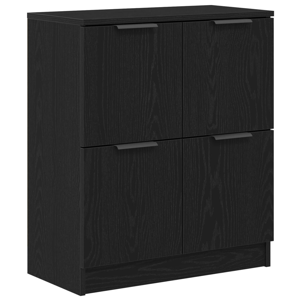 vidaXL Μαύρος Δρυς Μπουφές - 60 x 30 x 70 εκ. - Κατασκευασμένος από Επεξεργασμένο Ξύλο