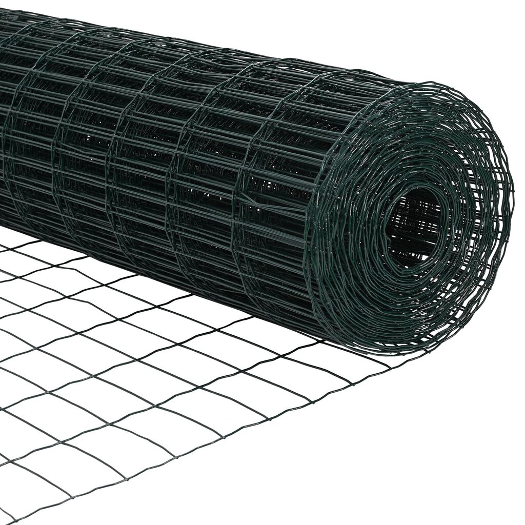 vidaXL Euro Fence με 13 Πόλους 0.4x25 μ Γαλβανισμένος Χάλυβας Πράσινος