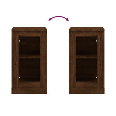 vidaXL Ντουλάπι Καφέ Δρυς 37,5 x 35,5 x 67,5 εκ. Επεξεργασμένο Ξύλο