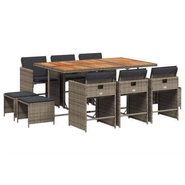 vidaXL &Sigma;&epsilon;&tau; &Tau;&rho;&alpha;&pi;&epsilon;&zeta;&alpha;&rho;ί&alpha;&sigmaf; &Kappa;ή&pi;&omicron;&upsilon; 11 &Tau;&epsilon;&mu;&alpha;&chi;ί&omega;&nu; &Gamma;&kappa;&rho;&iota; &Sigma;&upsilon;&nu;&theta;. &Rho;&alpha;&tau;ά&nu; &mu;&epsilon; &Mu;&alpha;&xi;&iota;&lambda;ά&rho;&iota;&alpha;