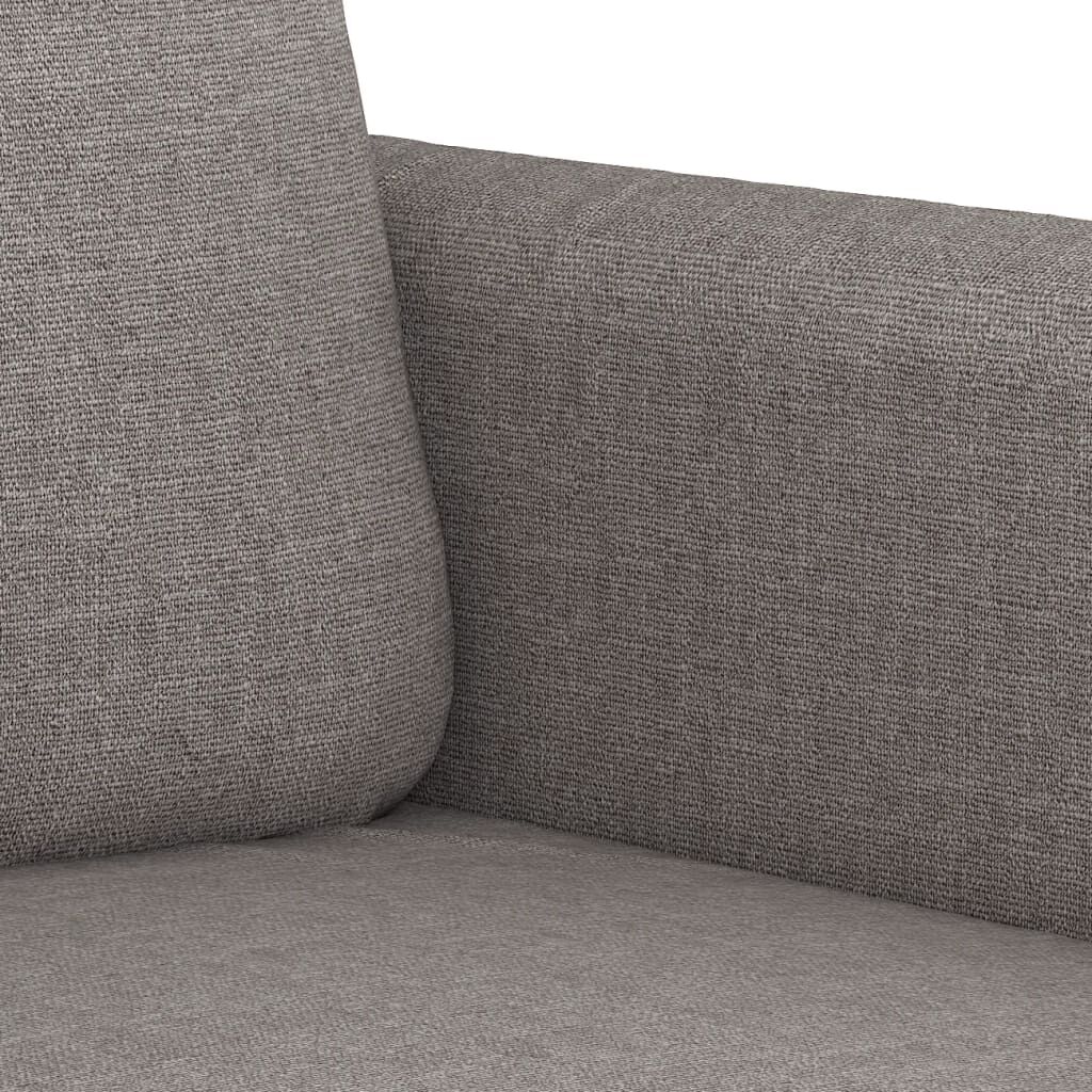 vidaXL Σετ Σαλονιού 4 Τεμαχίων Taupe από Ύφασμα με Μαξιλάρια