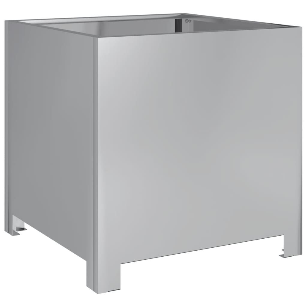 vidaXL Ζαρντινιέρα Κήπου 40x40x40 εκ. Γαλβανισμένο Χάλυβα